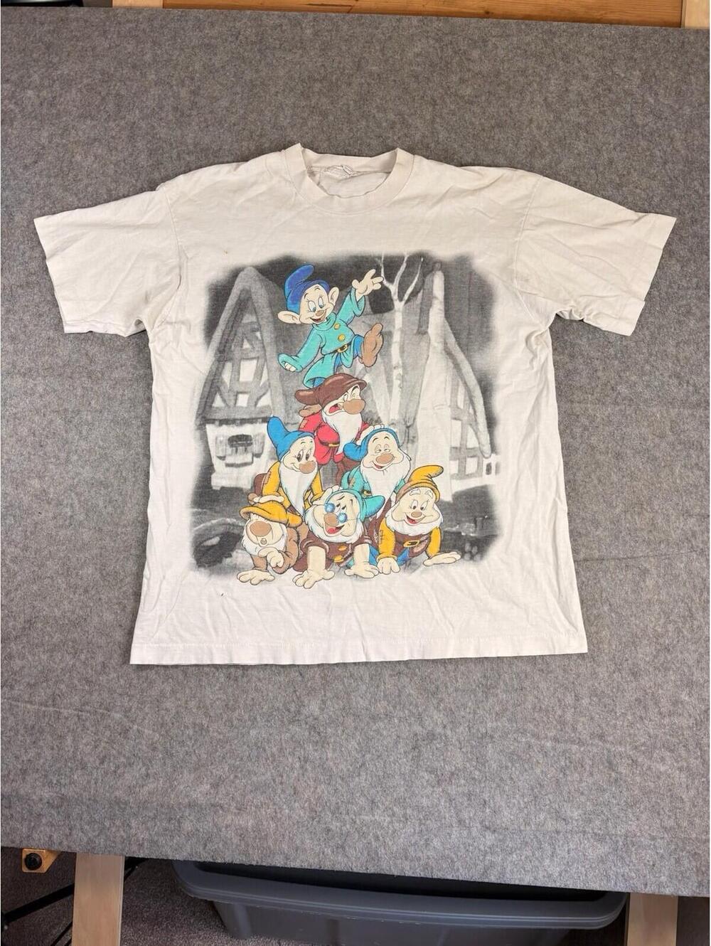 Vintage Disney Snow White And The Seven Dwarfs Single-Stitch T-Shirt XL OSFA